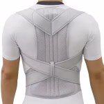 back-brace-white-display Back brace displayed while used on the back of a human